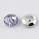 Botones redondos planos del diamante artificial de acrílico de Taiwán de 2-agujero BUTT-F015-11.5mm-20-2