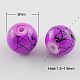 Chapelets de perles en verre d'effilage X-GLAD-S074-8mm-78-1