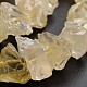 Самородки натурального лимонного кварца драгоценный камень шарик нити G-J332-E11-1