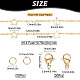 Ensembles de fabrication de colliers en chaîne sunnyclue DIY-SC0020-79-2
