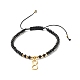 Бесконечный плетеный браслет из бисера для девочек и женщин BJEW-JB06957-02-1