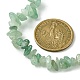 Natural Green Aventurine Chips Beaded Necklace NJEW-FZ00004-03-3
