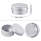 BENECREAT 24 Pcs 10ml Aluminum Tin Jars CON-BC0004-82-2