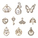 10 pièces 10 pendentifs en alliage de placage uv de style ALRI-YW0001-17-1