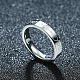 Incisi You & Me paio di anelli d'acciaio di titanio per le donne RJEW-BB16369-8P-5