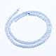 Natürlichen blauen Spitze Achat Perlen Stränge G-E483-08-4mm-2