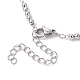 Realizzazione di braccialetti con catena a maglie di perline di ottone AJEW-JB01150-54-3