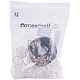 PandaHall Elite 24 pcs 30/25/15x25/20/14mm 3 Size Silver Iron Spiral Bead Cages Pendants with 24 pcs 17 inch Black Imitation Leather Cord Chain for Jewelry Making DIY-PH0019-12-9