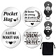 Globleland 1 Set Love Theme Flat Round Double-Sided Engraved Stainless Steel Commemorative Decision Maker Coin AJEW-GL0001-61G-1
