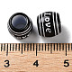 Perles européennes acryliques opaques imprimées par pulvérisation SACR-P031-33B-01-3