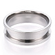 201 кольцо из нержавеющей стали с рифлением для пальцев RJEW-TAC0017-8mm-05A-1