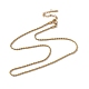 201 Stainless Steel Rope Chain Necklace for Men Women NJEW-P268-A30-2X5-1
