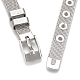 Alloy Rhinestone Snap Cord Bracelet Making X-BJEW-S136-06-7