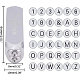 Benecreat36パック8mm文字と数字の金属パンチスタンプツールケースハードカーボンスチールスタンピングツールジュエリーレザーウッドスタンピング用 AJEW-BC0005-92-2