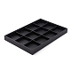 Stackable Wood Display Trays Covered By Black Leatherette PCT106-4