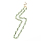Collar de cadena de eslabones de espiga de trigo esmaltada NJEW-P220-02G-07-1