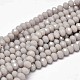 Faceted Rondelle Glass Beads Strands GLAA-I033-6mm-25-1