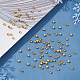 UNICRAFTALE about 100pcs Golden Round Textured Spacer Beads 304 Stainless Steel Loose Beads Hypoallergenic Metal Stripe Bead Spacer for DIY Bracelet Necklace Jewelry Making STAS-UN0036-82-3