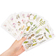 GLOBLELAND 24Pcs Paper Self-Adhesive Leaf Stickers Small Green Plant Stickers Planner Sticker Plant Decorative Decals Craft Scrapbooking Sticker Set for Diary Album Notebook DIY Arts and Crafts DIY-GL0004-11-2