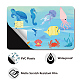 Etiquetas engomadas impermeables de la tarjeta del plástico del pvc DIY-WH0432-065-3