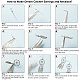 SUNNYCLUE DIY Woven Net/Web & Feather Dangle Earrings Making DIY-SC0009-62-4