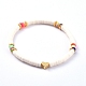 Handgefertigte Heishi Perlen Stretch Armbänder aus Fimo BJEW-JB05077-2
