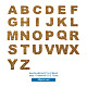 Parches de rhinestone de alfabeto FW-TAC0001-01F-9