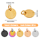 SUPERFINDINGS 40Pcs 5 Colors 304 Stainless Steel Charms EJEW-FH0001-10-2