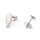 201 Stainless Steel Stud Earring Findings EJEW-A071-28P-2