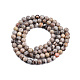 Chapelets de perles maifanite/maifan naturel pierre  G-R345-4mm-40-4