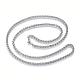 304 Stainless Steel Wheat Chain Necklaces NJEW-D285-14P-1