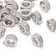 Rack Plating Brass Micro Pave Cubic Zirconia Tube Bails X-ZIRC-I012-05P-RS-1