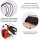 PH PandaHall 1.5mm 11 Yards Round Cowhide Leather Cord Thread Leather Strips String for Bracelet Necklace Beading Jewelry Making WL-PH0004-06-4
