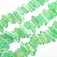 Electroplated Natural Quartz Crystal Beads Strands G-P368-05D-1