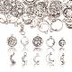 100pcs 10 estilos colgantes de anillo de aleación de estilo tibetano TIBEP-CJ0001-47-2