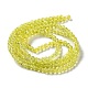 1 Strand Transparent Crackle Glass Round Beads Strands X-CCG-Q001-4mm-04-4