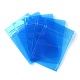 プラスチック製の透明なジップロックバッグ  保存袋  セルフシールバッグ  トップシール  長方形  ブルー  12x8x0.15cm OPP-B002-A02-1