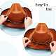Ahadermaker 9 個 9 スタイルベルベット & 模造革帽子ベルト  帽子アクセサリー用プラスチック模造ターコイズ & 合金帽子バンド  ミックスカラー  500~1410x2.5~3x8~10.5mm  1個/スタイル FIND-GA0003-20-3