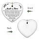 CREATCABIN Best Aunt Gifts Heart Ornament Keepsake Sign from Niece Plaque Car Ornament Hanging Ceramic Handmade Decor Thank You Gifts with Gift Box for Aunt Birthday Christmas Thanksgiving 3 x 3 Inch AJEW-CN0002-04I-4