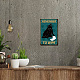 Creatcabin Metall-Blechschild mit schwarzer Katze AJEW-WH0157-518-5