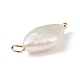 Ciondoli di perle naturali di keshi PALLOY-JF01932-5