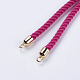 Nylon Twisted Cord Bracelet Making MAK-F018-16G-RS-4