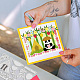 GLOBLELAND 2Pcs Panda Bamboo Cutting Dies Metal Outings Tent Embossing Stencils Die Cuts for Paper Card Making Decoration DIY Scrapbooking Album Craft Decor DIY-WH0309-062-4