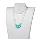 (vente d'usine de fêtes de bijoux) colliers de chaîne gourmette en acrylique personnalisés NJEW-JN02894-5