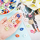 SUPERFINDINGS About 720Pcs 9 Colors Acrylic Link Opaque Linking Rings Twist Quick Link Connectors for Jewelry Curb Chains Making SACR-FH0001-07-3