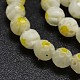 Faceted Millefiori Glass Round Beads Strands LK-P005-01-3