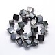 Brins de perles cubiques en coquille de lèvre noire naturelle SSHEL-J047-02-2