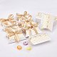 NBEADS 70 Pcs White Paper Pillow Boxes with Golden Pattern CON-WH0001-92-4
