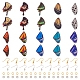 Kit zum Selbermachen von Ohrringen mit Schmetterlingsflügeln DIY-TA0005-75-1