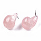 Boucles d'oreilles demi-créoles en résine transparente X-EJEW-T012-03-B03-4